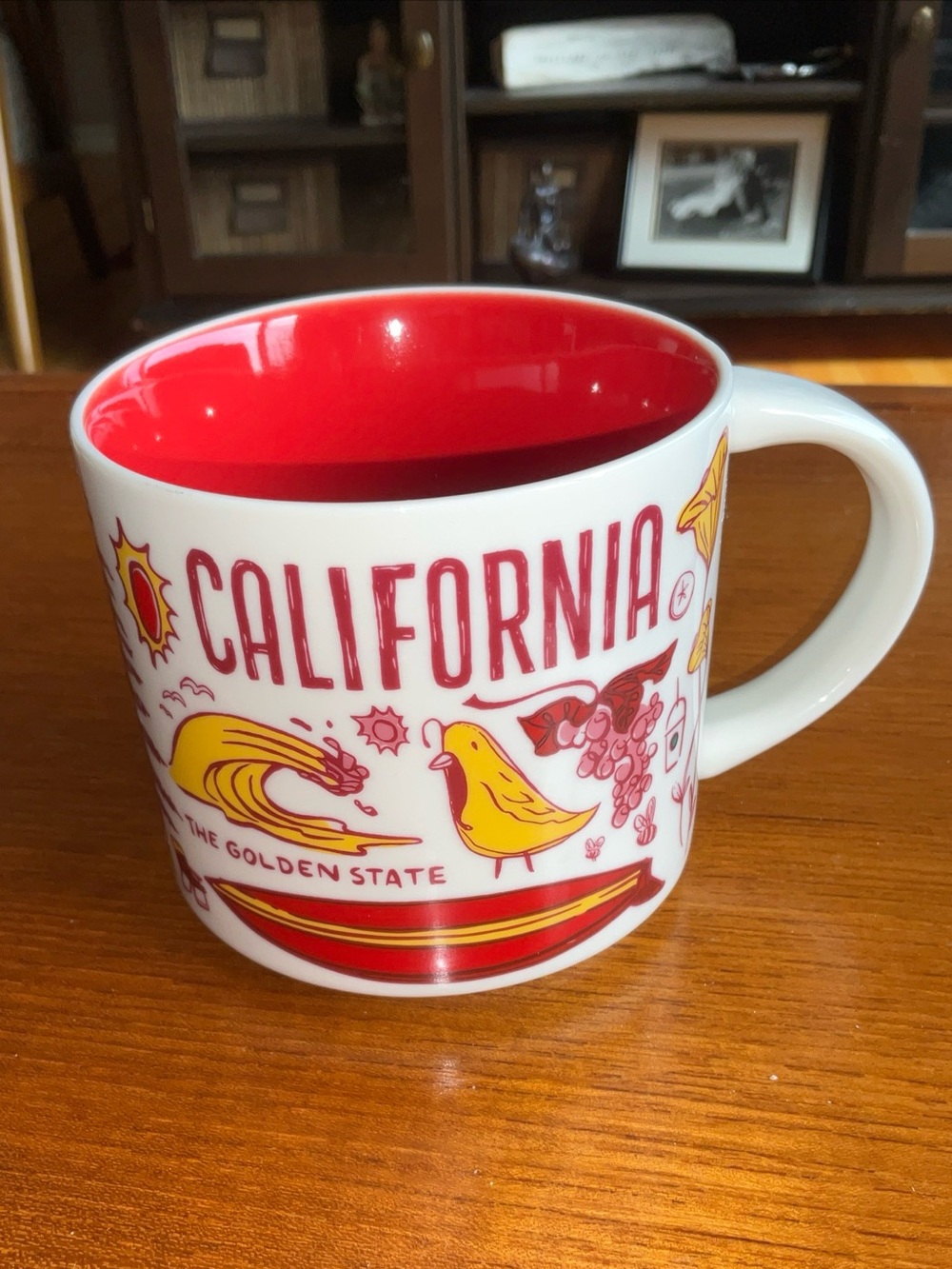 2021 Starbucks “BeenThere” California Ceramic Mug with Red Interior